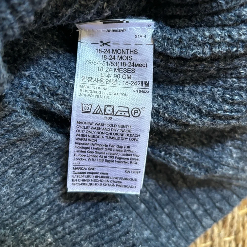 GAP | Budding Crew Toddler Sweater 18-24 Months